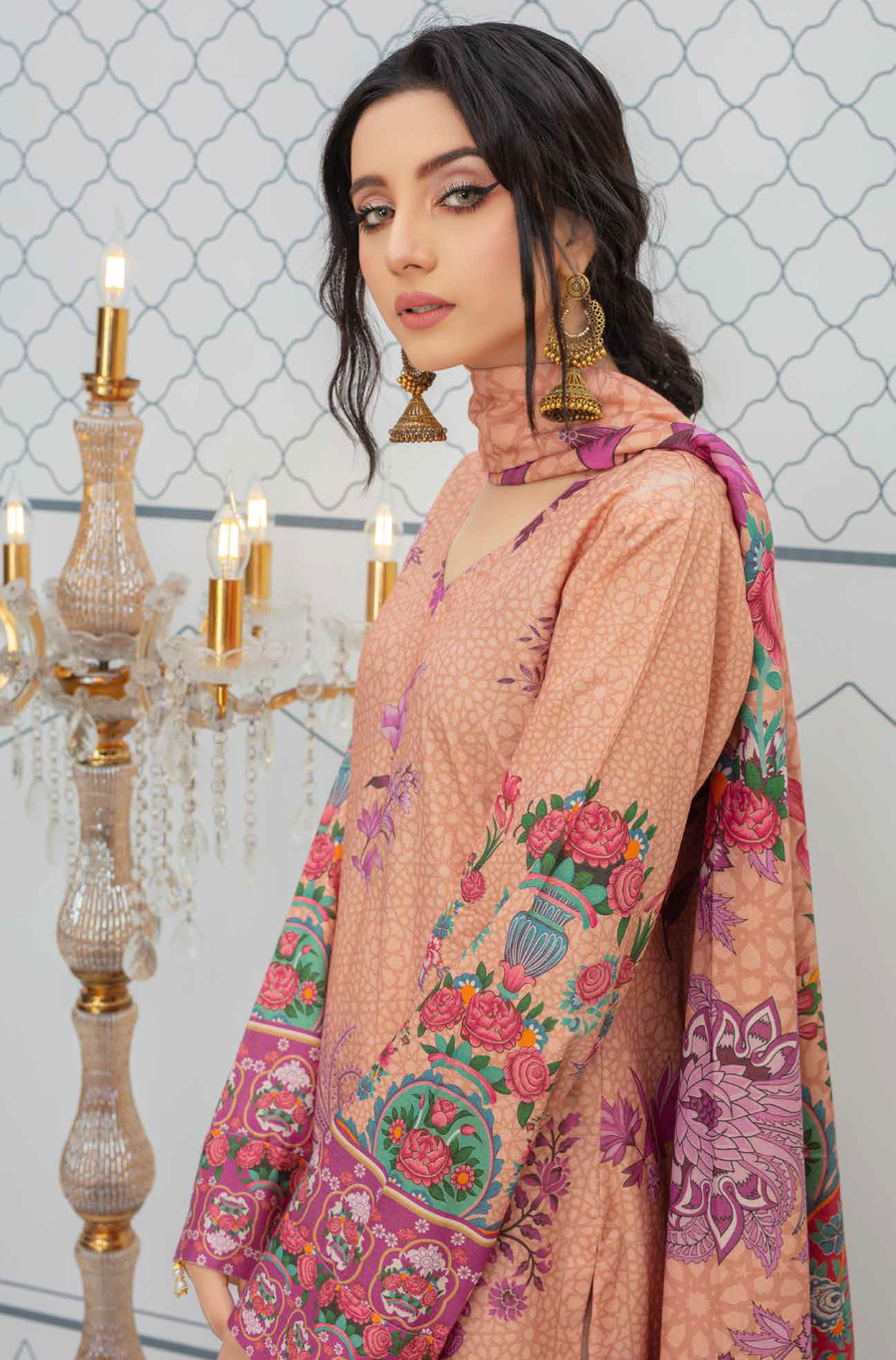 Fiza Noor Aniyah Digital Printed Shamray Unstitched 3Pc Suit D-05