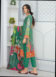 Fiza Noor Aniyah Digital Printed Shamray Unstitched 3Pc Suit D-04
