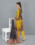 Fiza Noor Zoya Printed Karandi Unstitched 3Pc Suit D-09