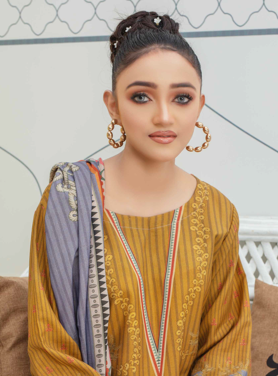 Fiza Noor Aniyah Digital Printed Shamray Unstitched 3Pc Suit D-12