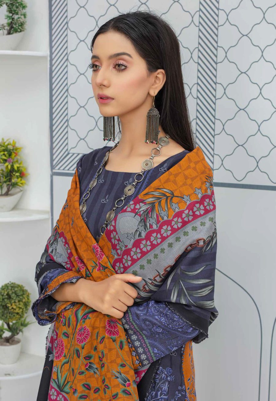 Fiza Noor Aniyah Digital Printed Shamray Unstitched 3Pc Suit D-03