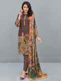 Fiza Noor Zoya Printed Karandi Unstitched 3Pc Suit D-10