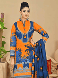 Fiza Noor Zarminay Digital Printed Khaddar Unstitched 3Pc Suit D-11