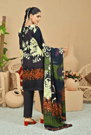Fiza Noor Zarminay Digital Printed Khaddar Unstitched 3Pc Suit D-12
