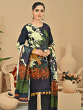 Fiza Noor Zarminay Digital Printed Khaddar Unstitched 3Pc Suit D-12