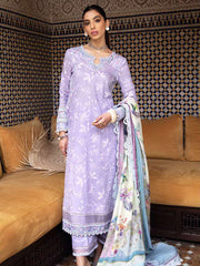 Farah Talib Aziz Embroidered Lawn Unstitched 3Piece FTA-04 Zat Lavender