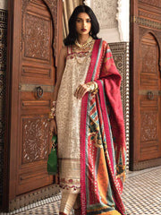 Farah Talib Aziz Embroidered Lawn Unstitched 3Piece FTA-10 Kasbah Sand
