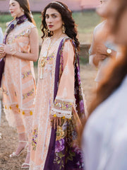 Mushq Lawana Embroidered Luxury Lawn Unstitched 3Pc Suit MSL-23-16 Fah