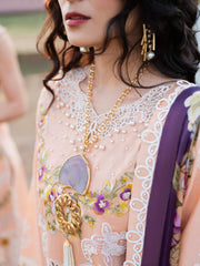 Mushq Lawana Embroidered Luxury Lawn Unstitched 3Pc Suit MSL-23-16 Fah