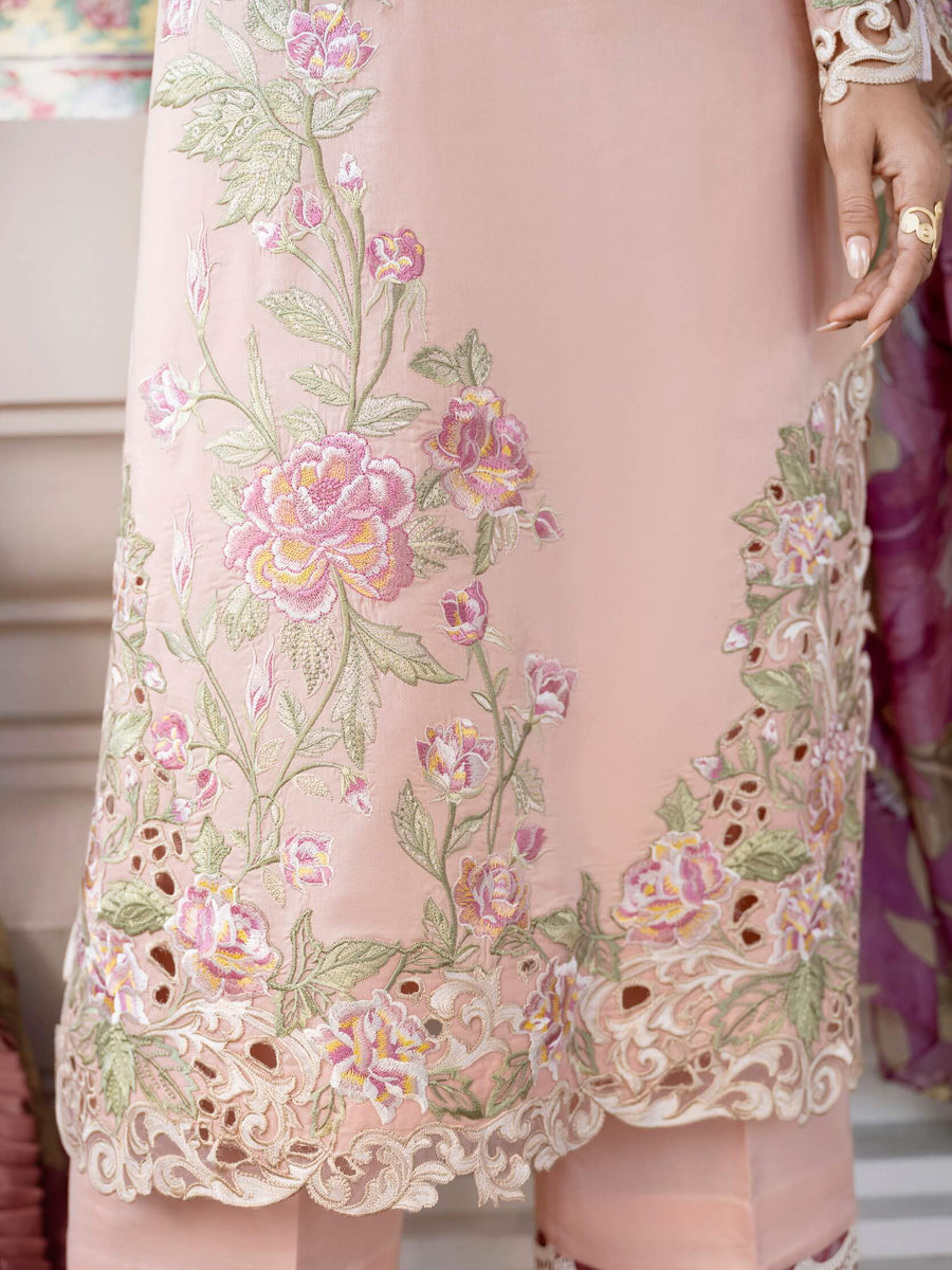 Mushq Lawana Embroidered Luxury Lawn Unstitched 3Pc Suit MSL-23-05 Fatihah