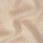 Dynasty Lux Herringbone Men's Blended Wool Shawl - Fawn