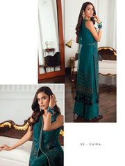 Jazmin Festive Chiffon Unstitched 3 Piece Embroidered Suit D-05 Emira - FaisalFabrics.pk