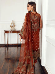 Jazmin Festive Chiffon Unstitched 3 Piece Embroidered Suit D-06 Orissa - FaisalFabrics.pk