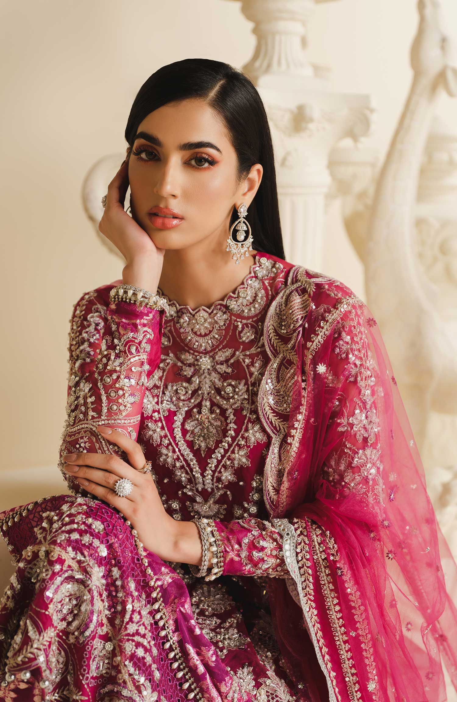 Maryum N Maria Khawaab Unstitched Luxury Formals Suit MFD-0085