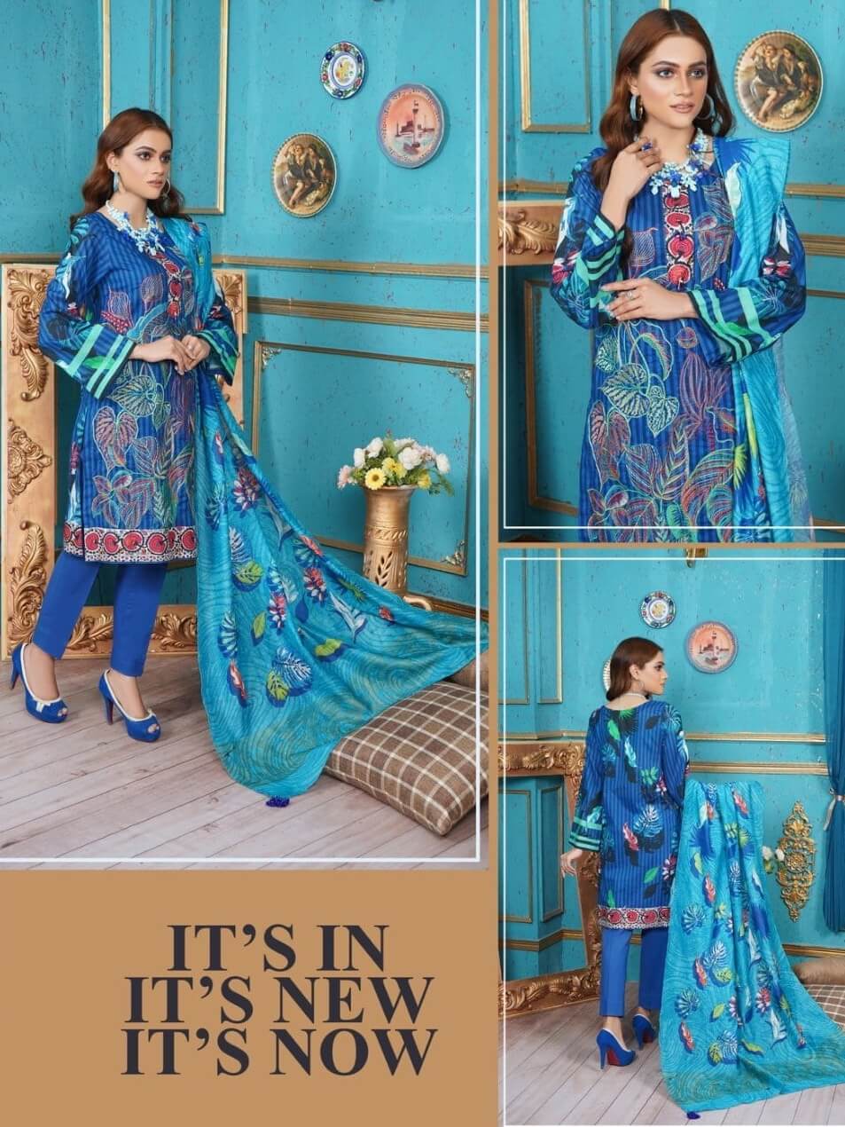 Fragrant Lawn Eid Collection 2021 Unstitched Piece Embroidered Suit