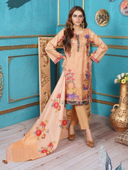 Fragrant Lawn Eid Collection 2021 Unstitched 3 Piece Embroidered Suit D-02 - FaisalFabrics.pk