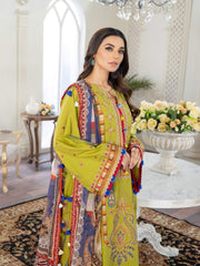 Maryum N Maria Freesia Luxury Lawn 3 Piece Embroidered Suit FL-02 - FaisalFabrics.pk