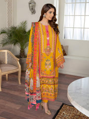 Maryum N Maria Freesia Luxury Lawn 3 Piece Embroidered Suit FL-09 - FaisalFabrics.pk