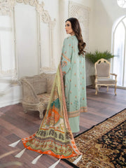 Maryum N Maria Freesia Luxury Lawn 3 Piece Embroidered Suit FL-01 - FaisalFabrics.pk
