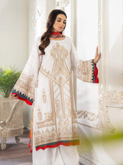 Maryum N Maria Freesia Luxury Lawn 3 Piece Embroidered Suit FL-03 - FaisalFabrics.pk