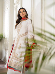 Maryum N Maria Freesia Luxury Lawn 3 Piece Embroidered Suit FL-03 - FaisalFabrics.pk