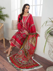 Maryum N Maria Freesia Luxury Lawn 3 Piece Embroidered Suit FL-04 - FaisalFabrics.pk