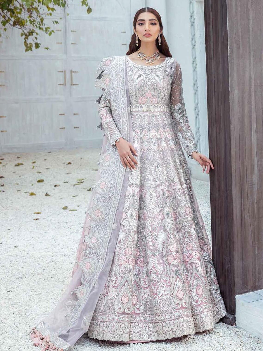 Maryum N Maria Freesia Wedding Organza 3pc Suit F-01 Enlightened Triumph - FaisalFabrics.pk