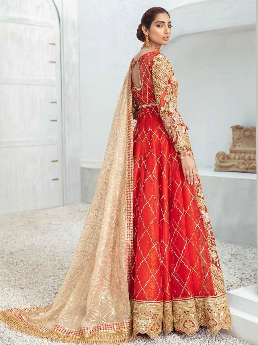 Maryum N Maria Freesia Wedding Organza 3pc Suit F-02 Loving Touch - FaisalFabrics.pk
