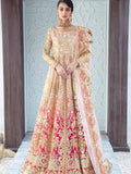 Maryum N Maria Freesia Wedding Organza 3pc Suit F-04 Sangria Savor - FaisalFabrics.pk