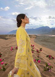 Crimson Embroidered Luxury Lawn Unstitched 3Pc Suit - French Summer (A)