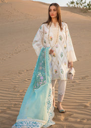 Crimson Embroidered Luxury Lawn Unstitched 3Pc Suit - French Summer (B)