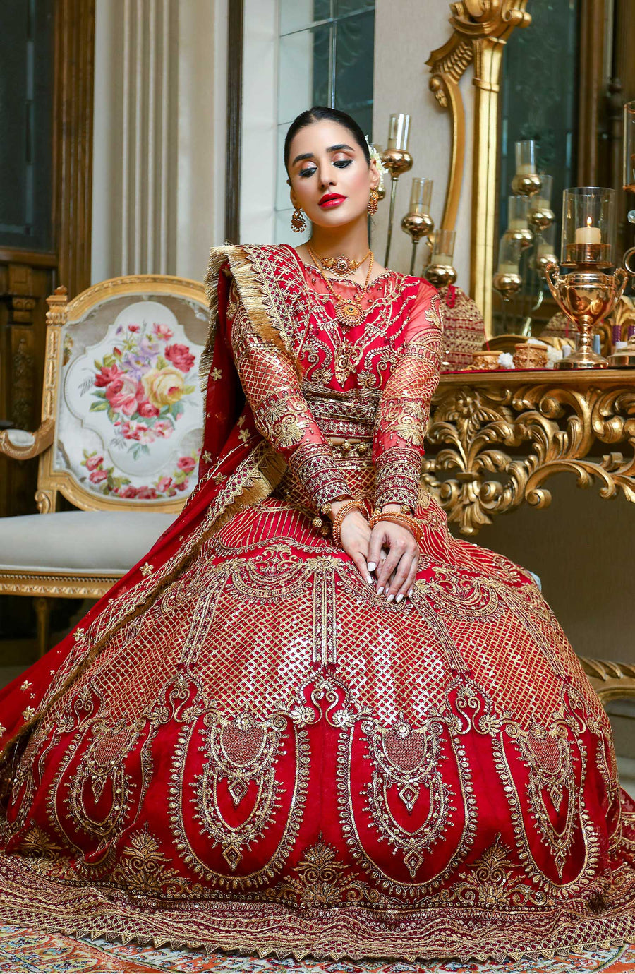 Waresha Rang Reet Unstitched Luxury Formal 3Pc Suit D-04 GEORENBAL