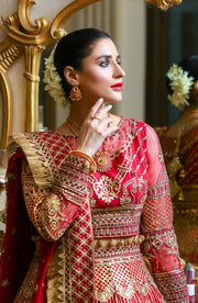 Waresha Rang Reet Unstitched Luxury Formal 3Pc Suit D-04 GEORENBAL