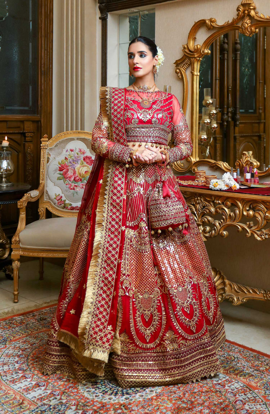 Waresha Rang Reet Unstitched Luxury Formal 3Pc Suit D-04 GEORENBAL