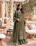 SIFA Crinkle Chiffon Unstitched Embroidered 3Pc Suit - GHAZAL