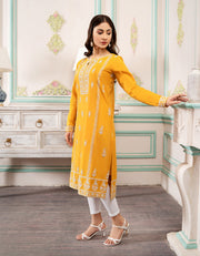 SIFA Dahlia Lawn Pret - GOLD FLAKE