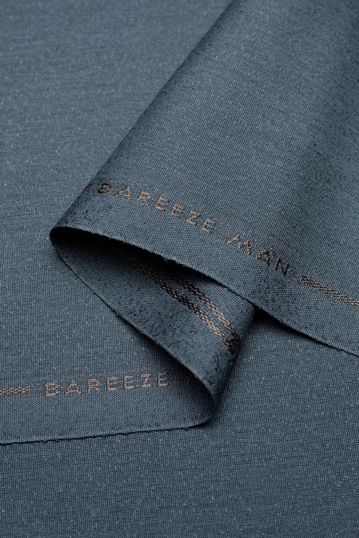 Bareeze Man Lawn Karandi Unstitched Fabric for Summer - Grey