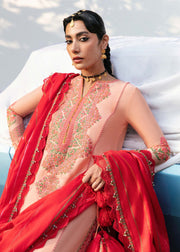 Hussain Rehar Mausam Eid Lawn Unstitched Embroidered 3Pc Suit - GULMENDI