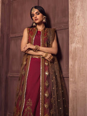 Ghazal by Zarif Festive unstitched Chiffon 3 Piece Suit ZG-03 Mahenoor - FaisalFabrics.pk