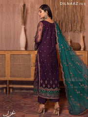 Ghazal by Zarif Festive unstitched Chiffon 3 Piece Suit ZG-08 Dilnaaz - FaisalFabrics.pk