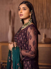 Ghazal by Zarif Festive unstitched Chiffon 3 Piece Suit ZG-08 Dilnaaz - FaisalFabrics.pk