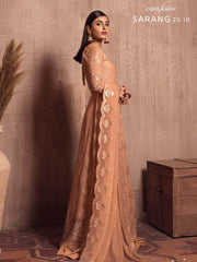 Ghazal by Zarif Festive unstitched Chiffon 3 Piece Suit ZG-10 Sarang - FaisalFabrics.pk