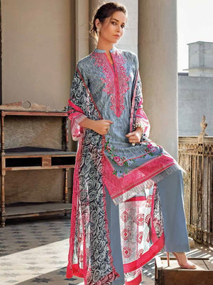 Gul Ahmed Premium Embroidered Lawn 3Pc Suit BCT-12003 - FaisalFabrics.pk