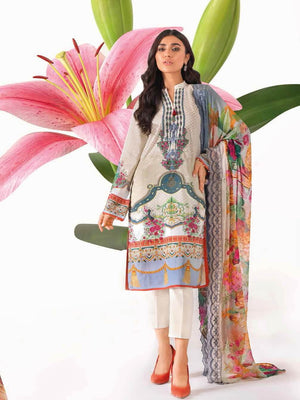 Gul Ahmed Premium Embroidered Lawn 3Pc Suit BCT-49 - FaisalFabrics.pk
