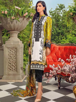 Gul Ahmed Premium Embroidered Lawn 3Pc Suit BM-12015 - FaisalFabrics.pk