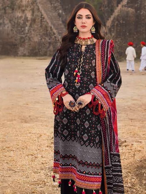Gul Ahmed Chunri Printed Lawn 3Pc Suit CL-22037A