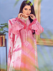 Gul Ahmed Premium Embroidered Swiss Voil 3Pc Suit LSV-22002 - FaisalFabrics.pk