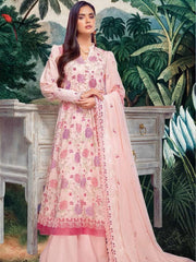 Gul Ahmed Premium Embroidered Swiss Voil 3Pc Suit LSV-22013 - FaisalFabrics.pk