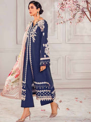 Gul Ahmed Premium Embroidered Swiss Voil 3Pc Suit LSV-22036 - FaisalFabrics.pk