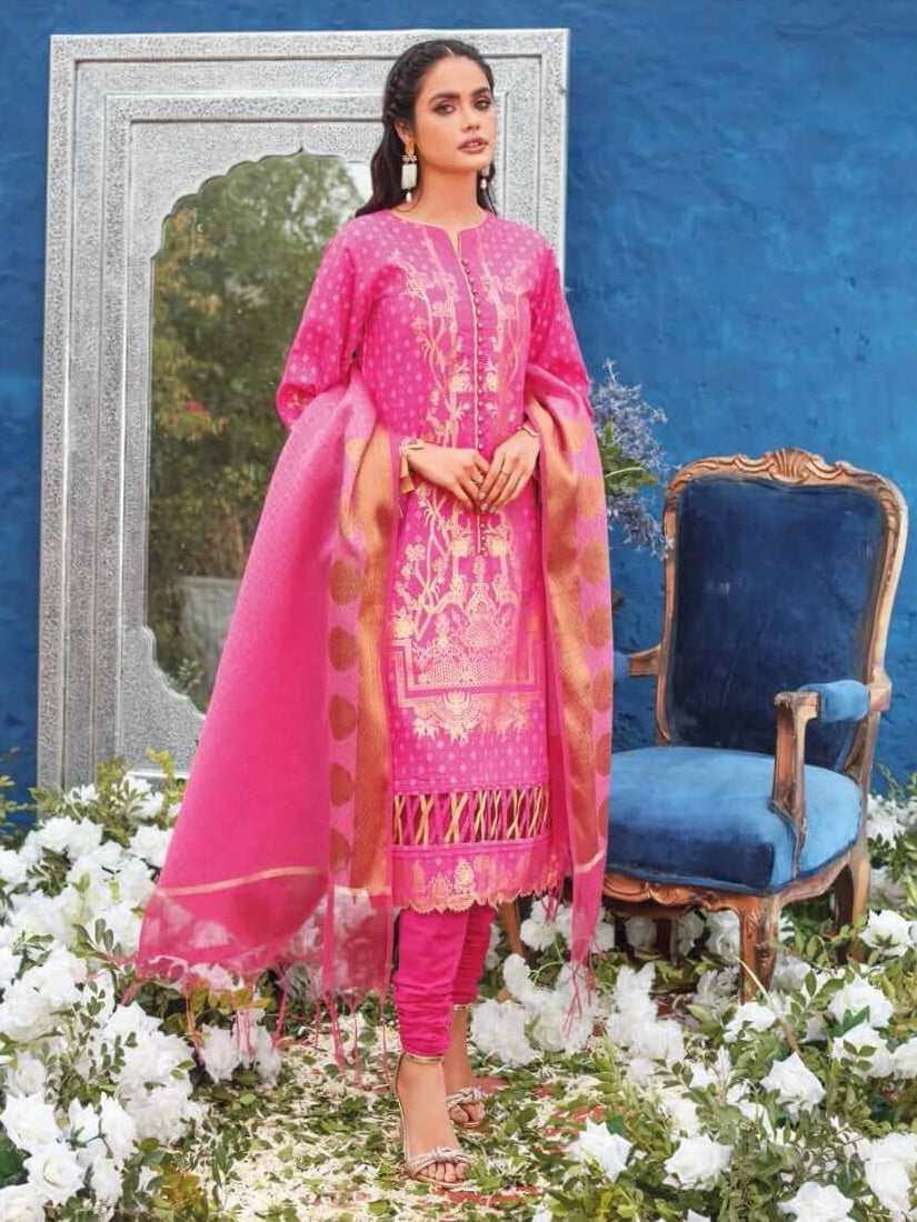 Gul Ahmed Premium Printed Lawn 3Pc Suit MJ-22002 - FaisalFabrics.pk